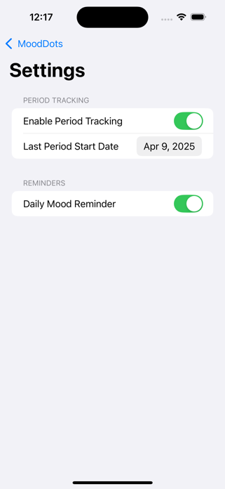 MoodDots: Mood & Cycle Tracker Screenshot 4 of 5