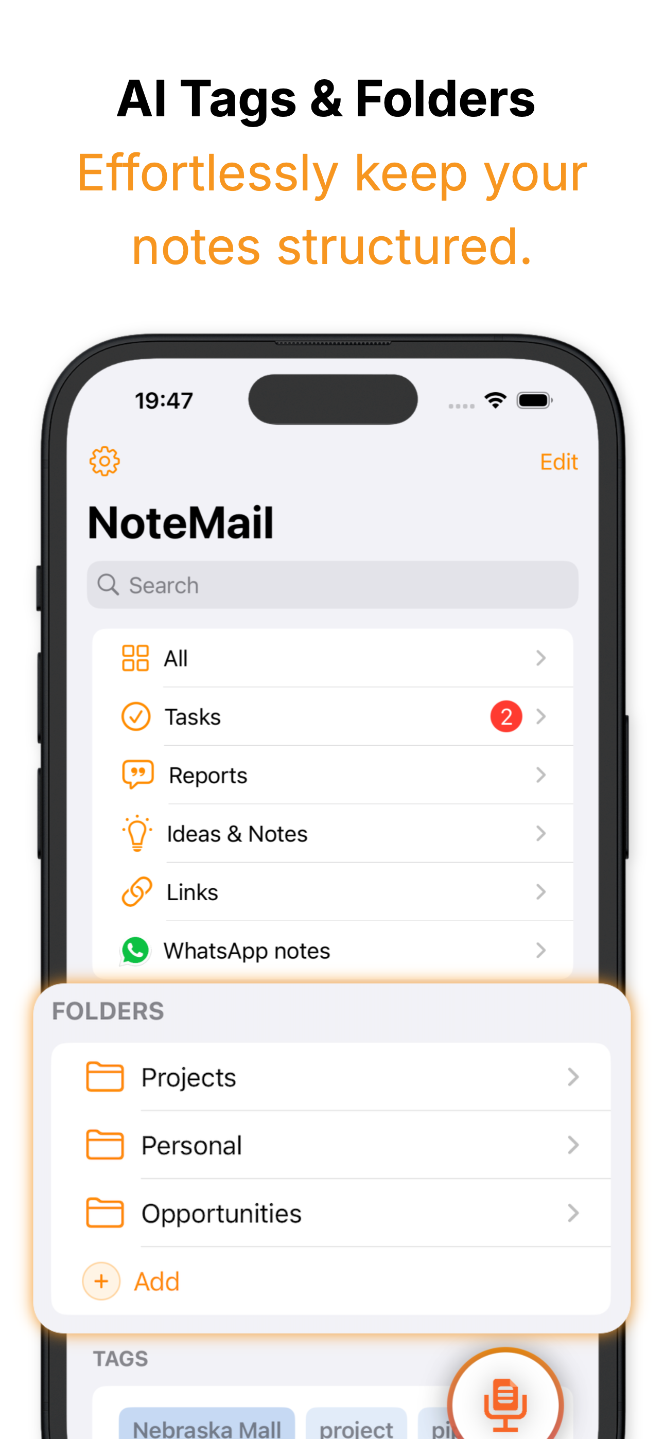 NoteMail: AI Meeting Notes