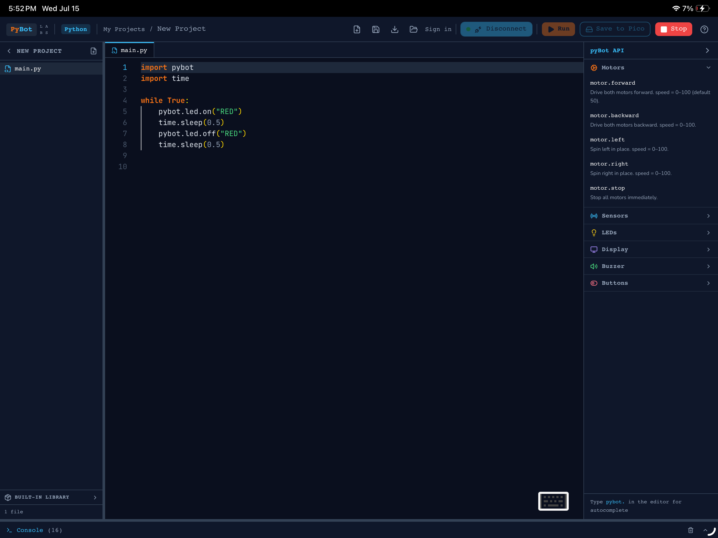 Pybot Labs screenshot 8