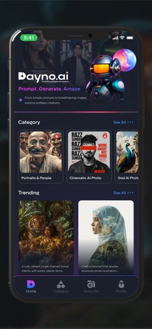 Dayno AI : AI Photo Prompt iPhone screenshot