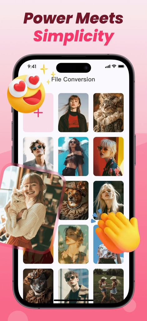 PDF Editor Reader - L'immagine mostra una galleria di foto pronte per la conversione, con un'opzione chiara per aggiungere nuovi elementi tramite il simbolo '+', evidenziando la facilità con cui gli utenti possono creare PDF da più immagini.