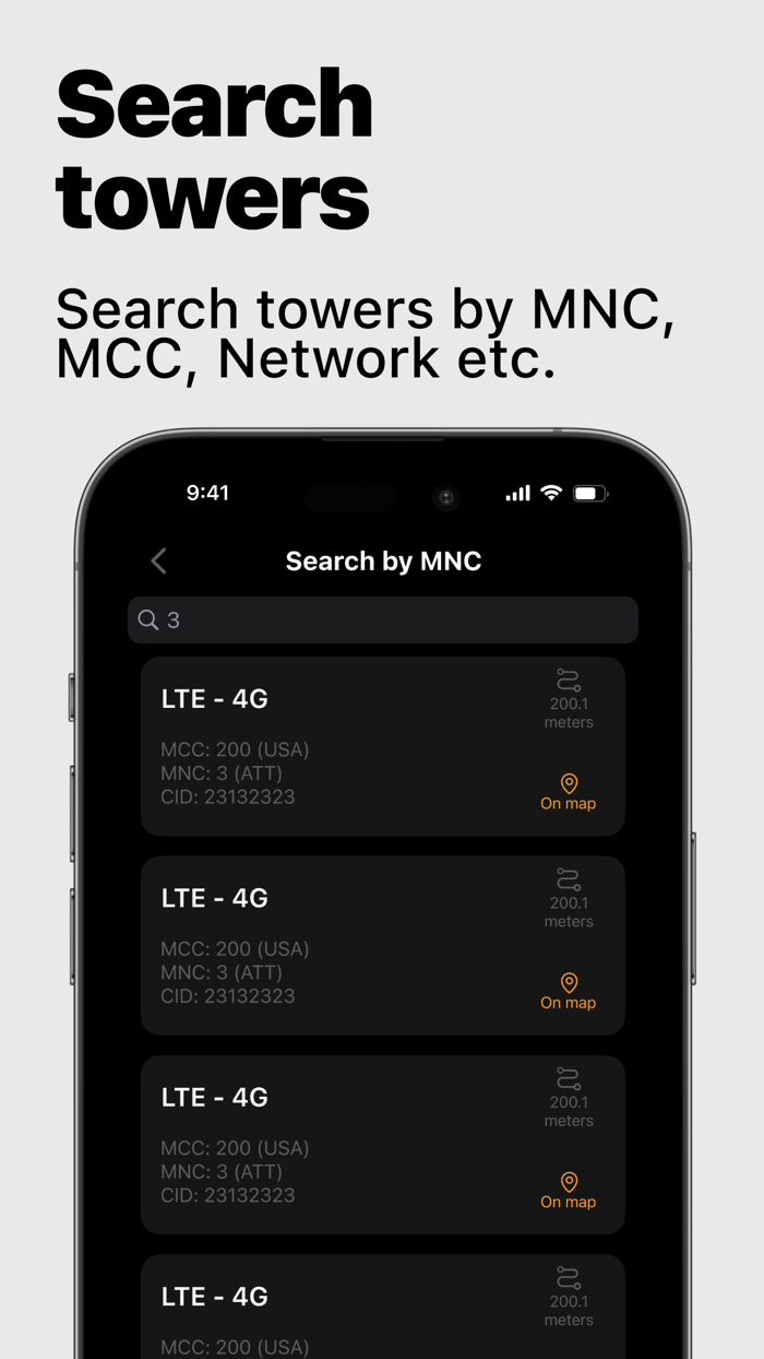 Signal Finder - Cell Tower Map