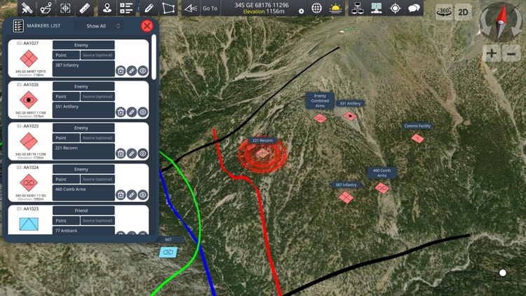 Achilleus 3D Tactical Map