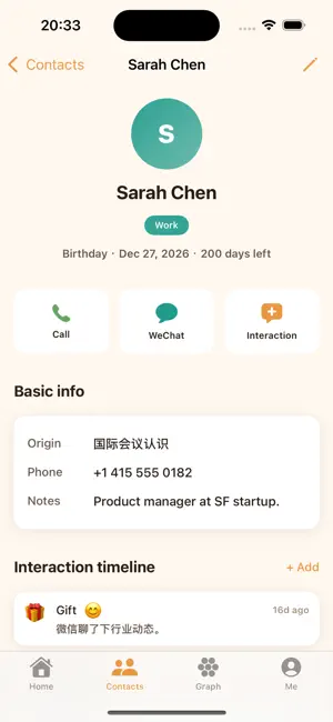 LifeNetwork - Personal CRM screenshot 4