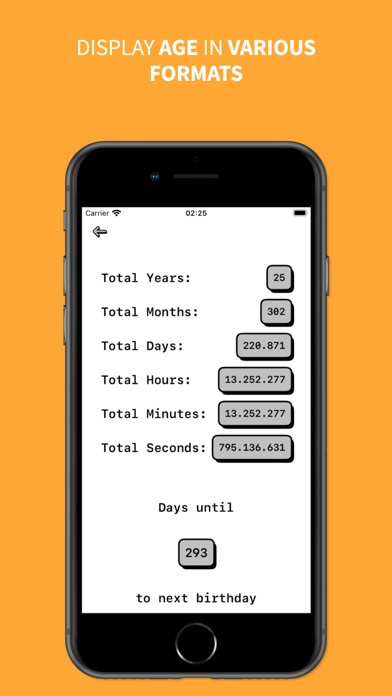 Screenshot 2 of Age Calculator - Decimal Age App