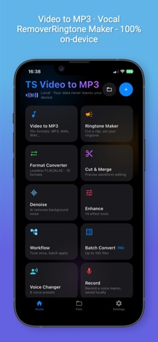 TS Video to MP3 iPhone screenshot