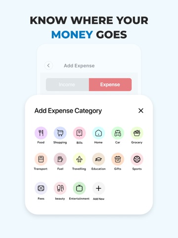 AI Expense Notebook & Tracker iPad screenshot