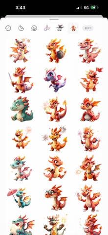 Firework Dragon Stickers Screenshot 1 of 4