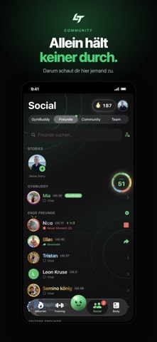 LeanTogether: Kalorien Tracker iPhone screenshot 9