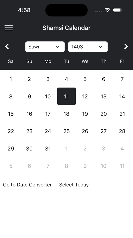 #3. Afghan Calendar (iOS) 由: Revit Technologies