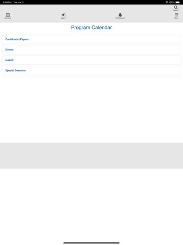 AMS Spring 2026 Southeastern iPad screenshot