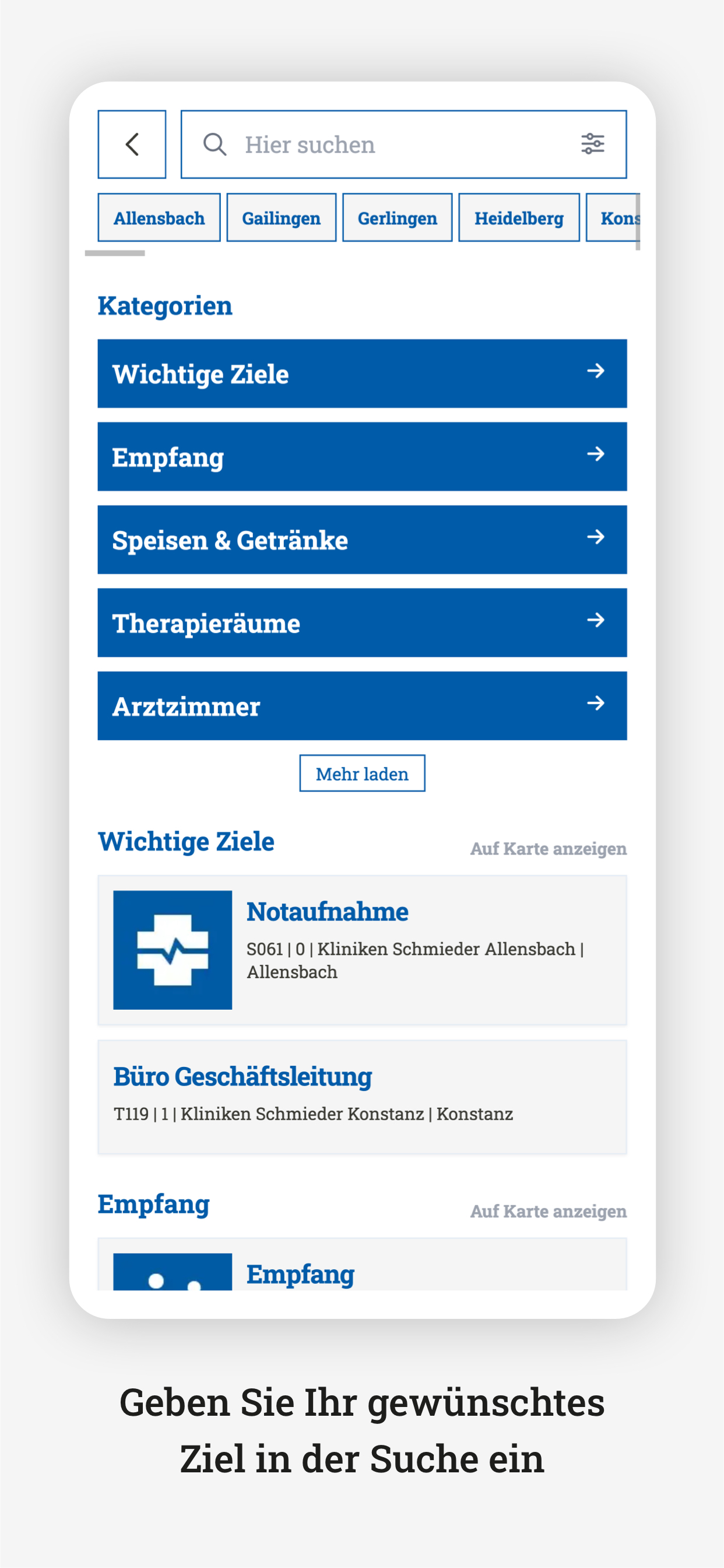 Kliniken Schmieder Navi screenshot 4