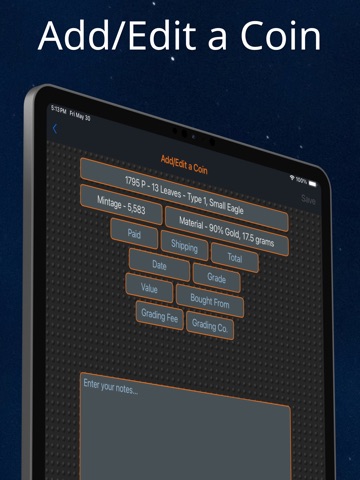 Draped Bust Eagle iPad screenshot