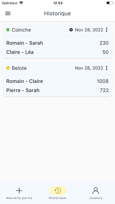 Compteur Belote & Coinche Screenshot