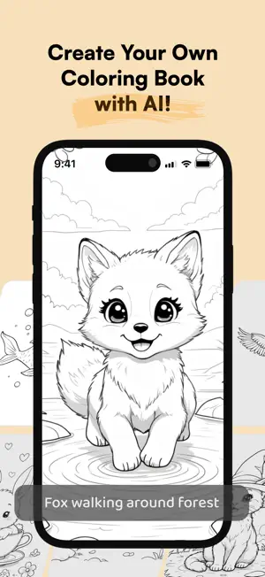 AI Coloring Book Maker : Kiki screenshot 1