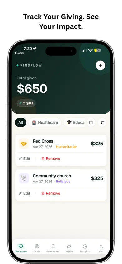 Generosity Tracker screenshot 5
