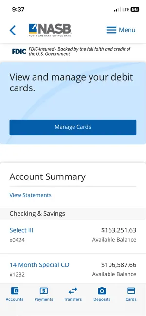 NASB - Mobile Banking screenshot 2