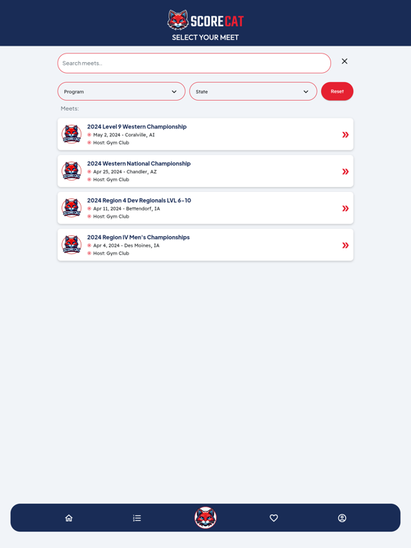 ScoreCat iPad screenshot 1 - Sports app