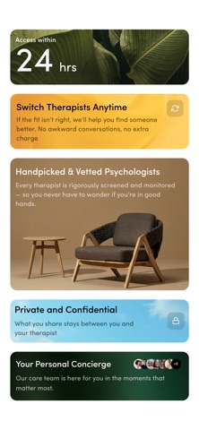 Rocket Health: Online Therapy iPhone screenshot