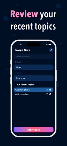 Swipe-Quiz - Flash Cards Screenshot 6 of 6
