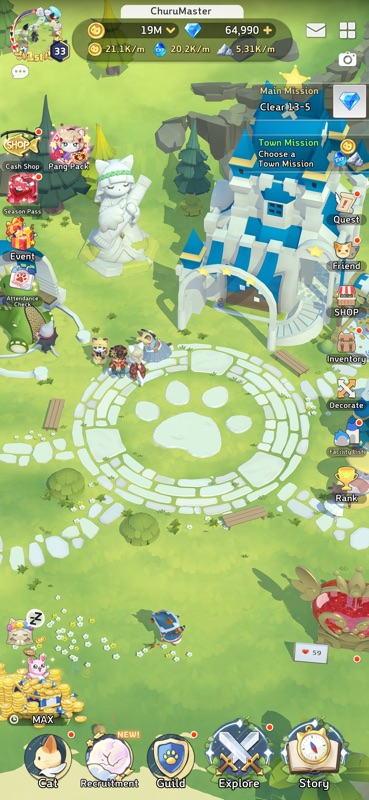 Meow kingdom:cute cat idle rpg screenshot 4