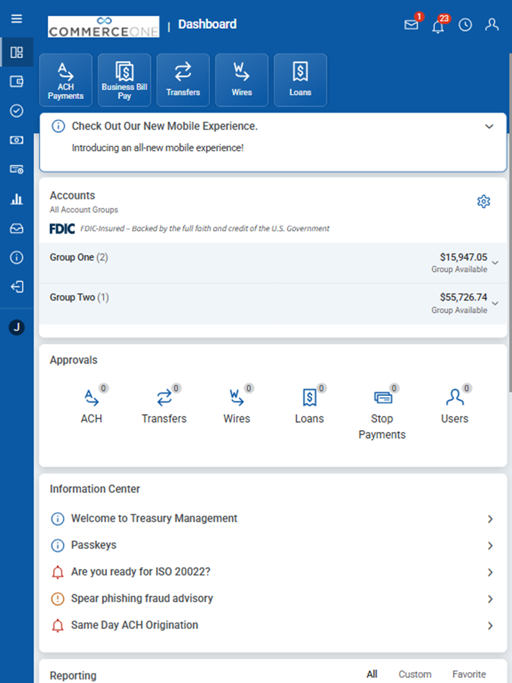CommerceOne Treasury Mgmt screenshot 4