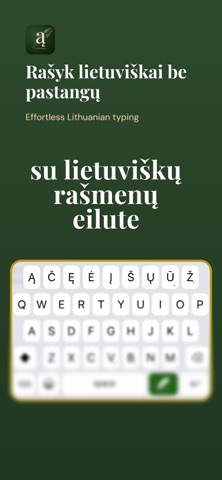 Nosinė - Lietuviška Klaviatūra screenshot