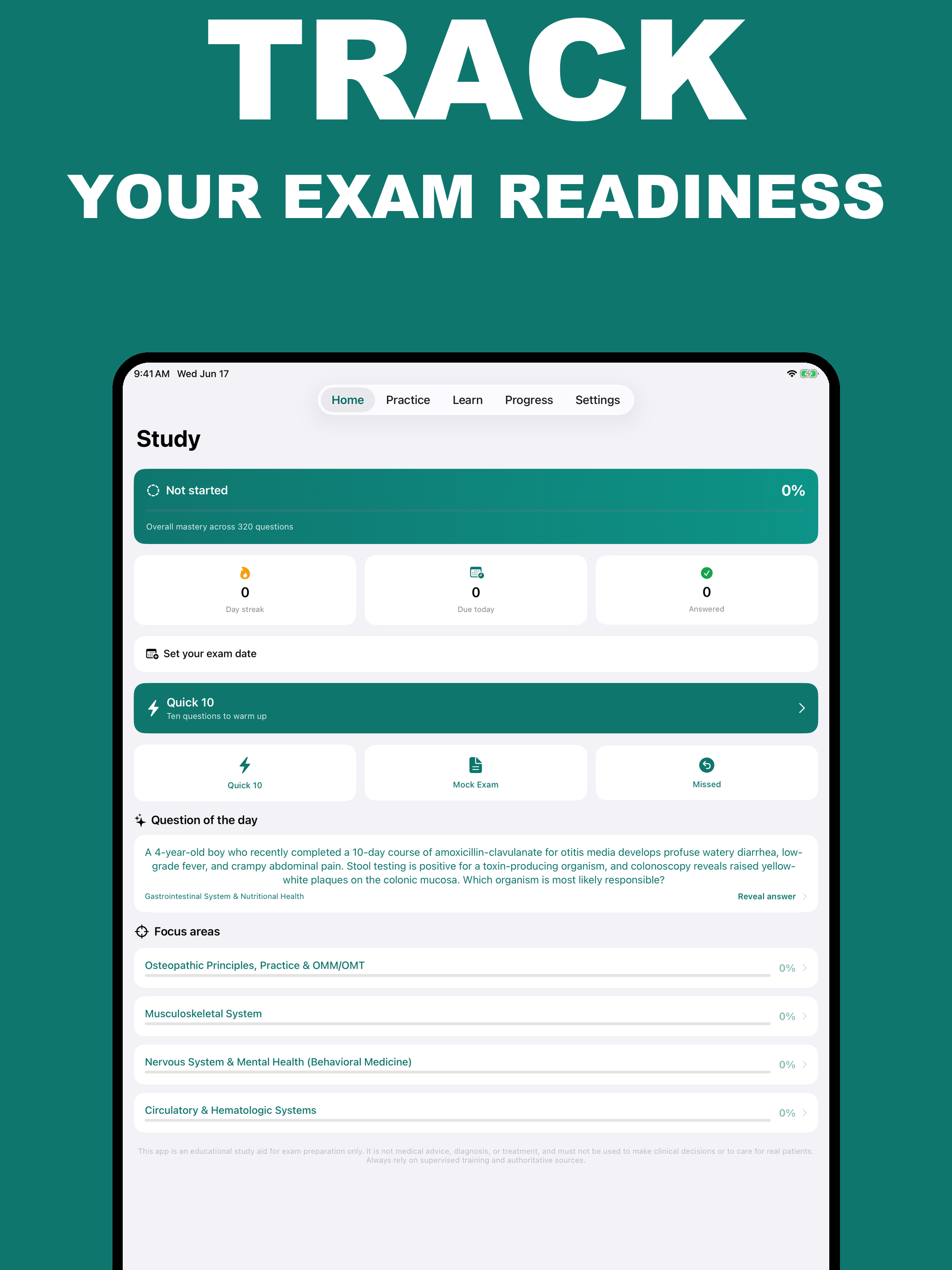 COMLEX Prep: Practice Test screenshot 9