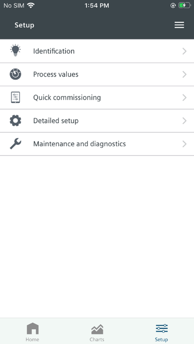 SITRANS mobile IQ Screenshot