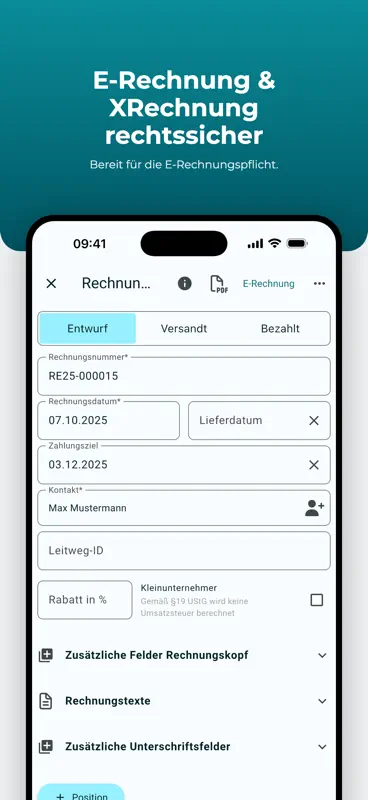 Rechnung schreiben & Angebote screenshot 3 of 9