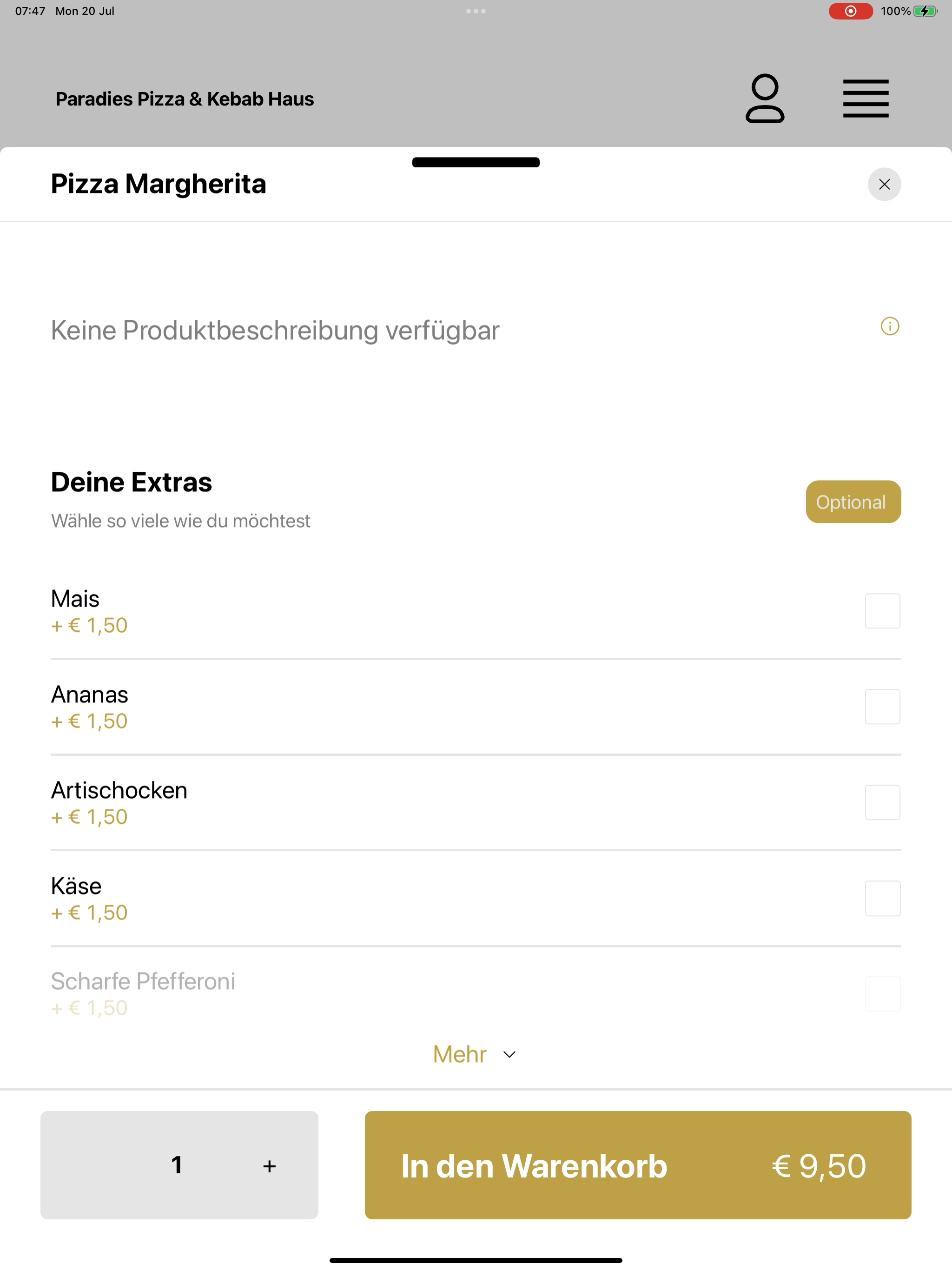 Paradies Pizza & Kebab Haus screenshot 16