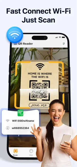 QR Reader- Fast Wi‑Fi Connect screenshot 3