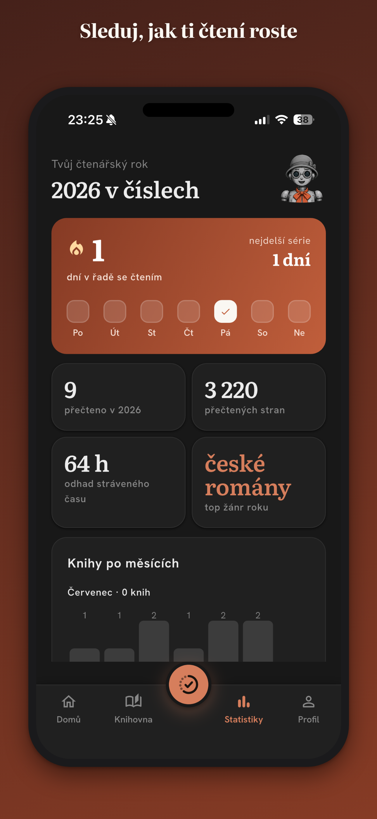 Čappka — čtenářský deník screenshot 4