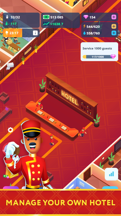 Idle Hotel Tycoon Empire Screenshot