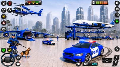 US Police Car Transport Games iPhone screenshot