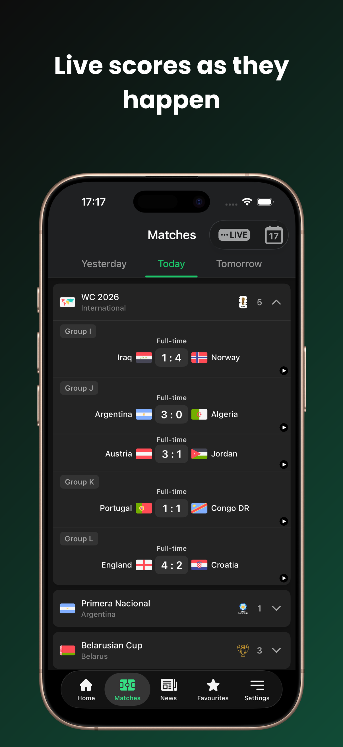 Golasso - Football Livescore screenshot 3