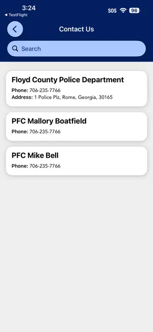 Floyd County GA Police Dept screenshot 2