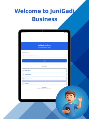 JuniGadi Business iPad screenshot