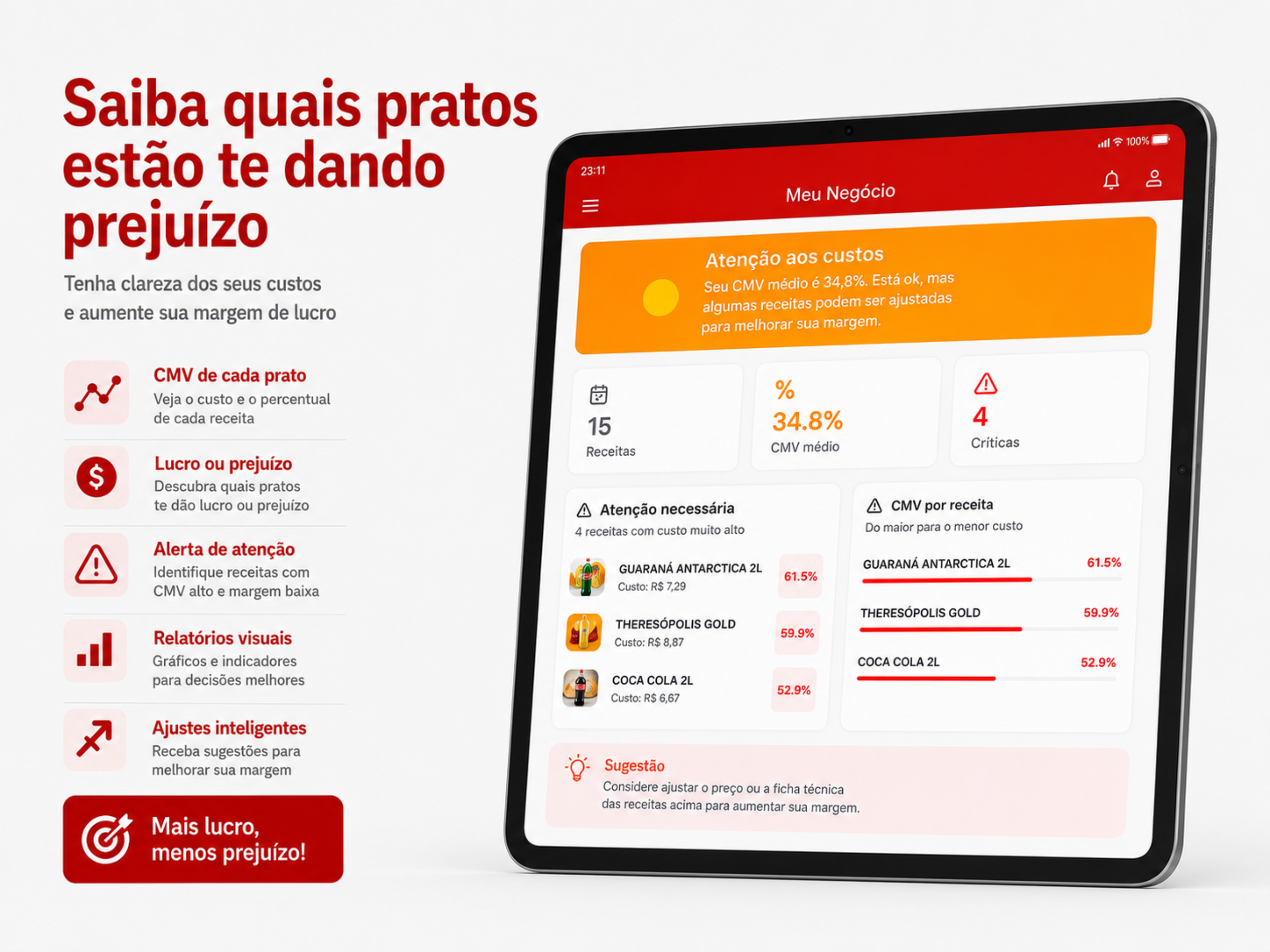 ChefConecta: CMV e gestão screenshot 9