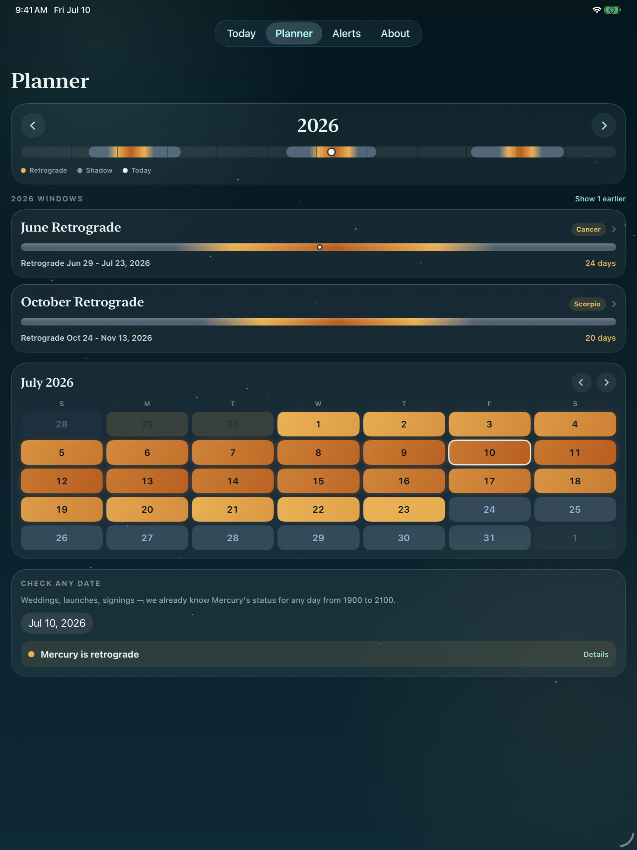 Retrograde - Tracking Mercury screenshot 8