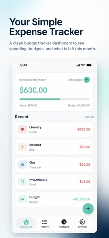 Simple: Expense Tracker Screenshot 1 of 6
