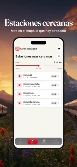 Captura de pantalla de Swiss Transport: Suiza en iPhone 5