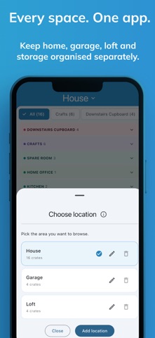 Locrate: QR Box Organiser iPhone screenshot