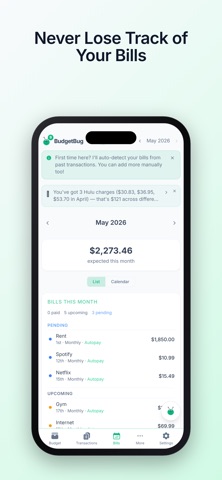 BudgetBug Screenshot 2 of 6