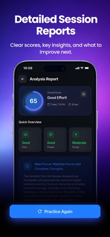 Voxie: AI Voice Coach iPhone screenshot