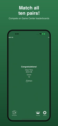 Solitaire / Memoria20 iPhone screenshot