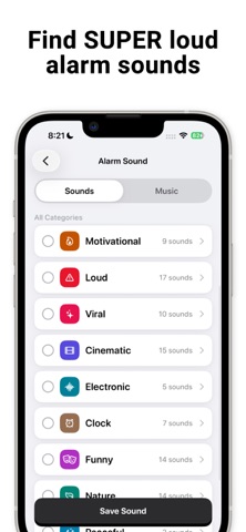 PushClock - Loud Alarm Clock screenshot 3