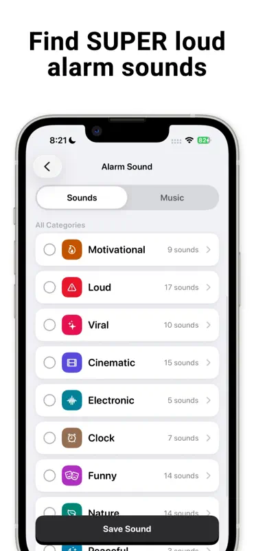 PushClock - Loud Alarm Clock screenshot 3 of 8