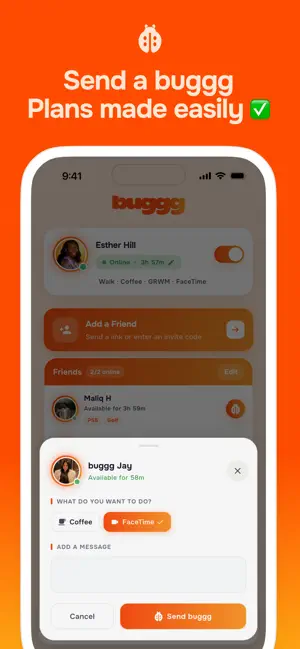 buggg: make plans with friends screenshot 4