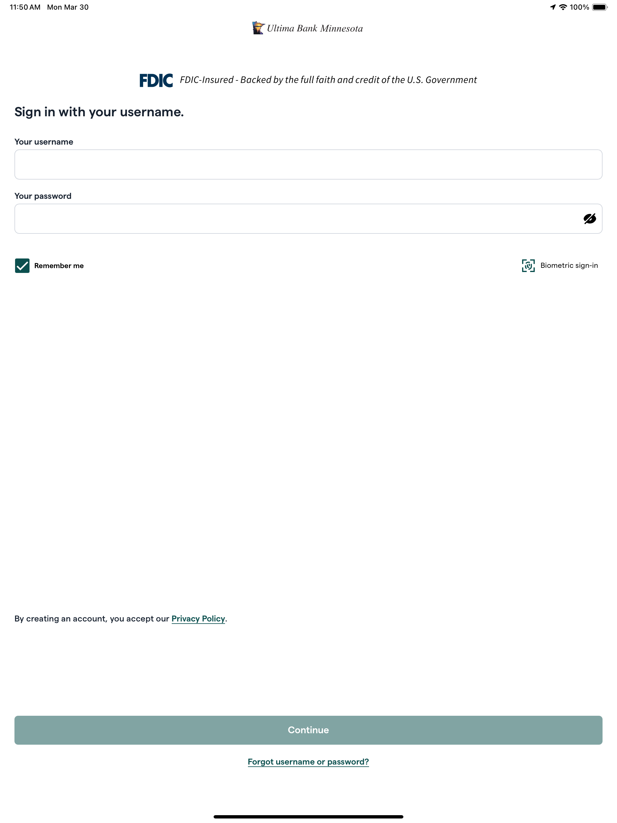 Ultima Bank Mobile screenshot 6